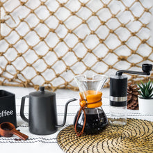 Load image into Gallery viewer, Barista V60 Kit: Chemex Style Coffee Brewer/ Gooseneck Kettle / Coffee Grinder