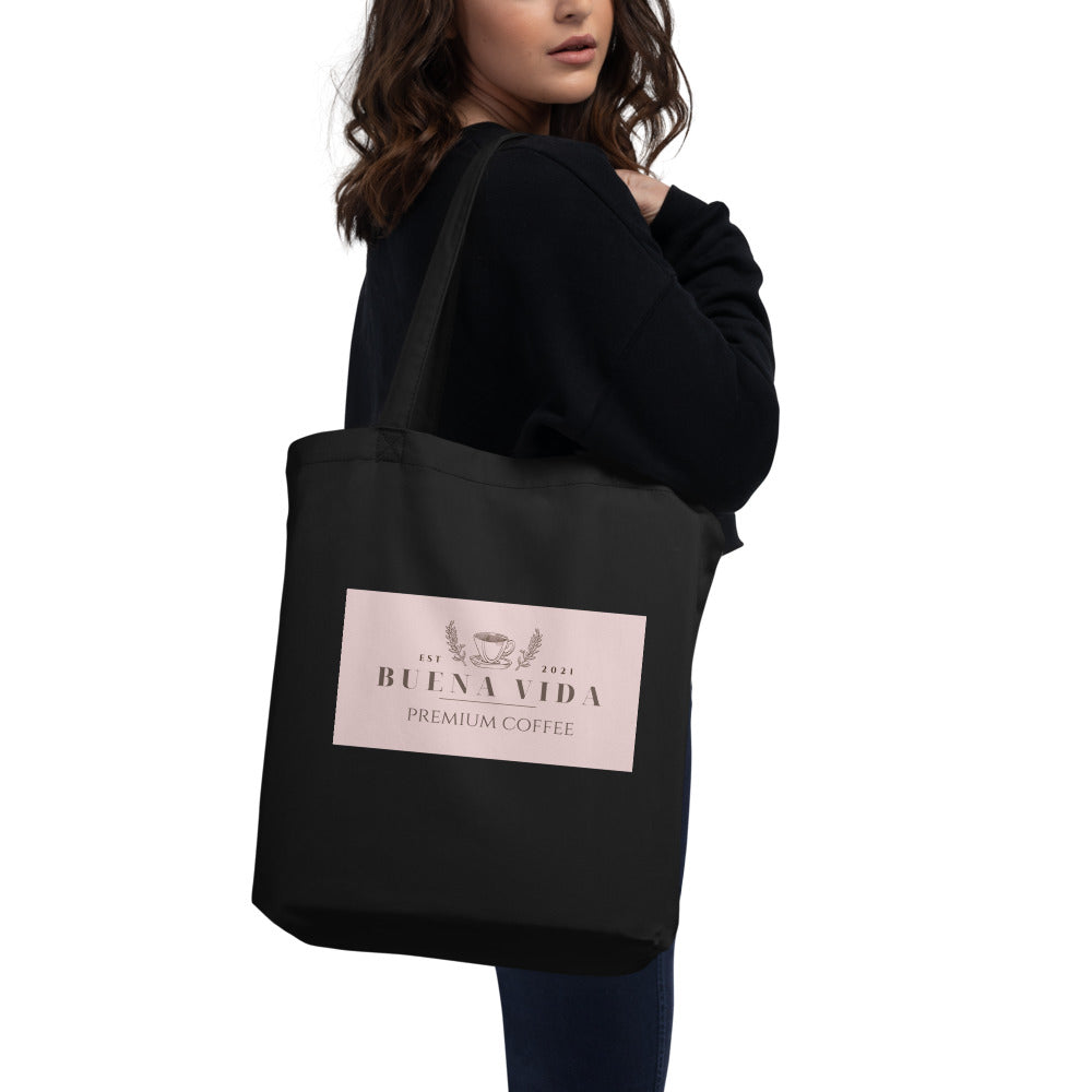BV Coffee Eco Pink Logo Tote